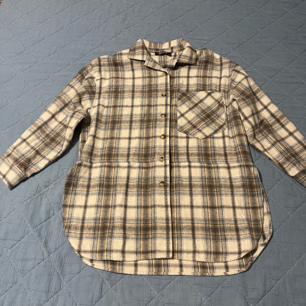 Blue B Collection Flannel Shirt Jacket M
